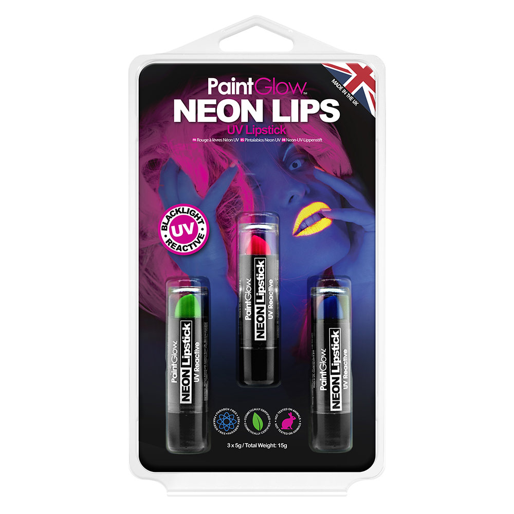 3pc UV Lipstick Hang Pack-